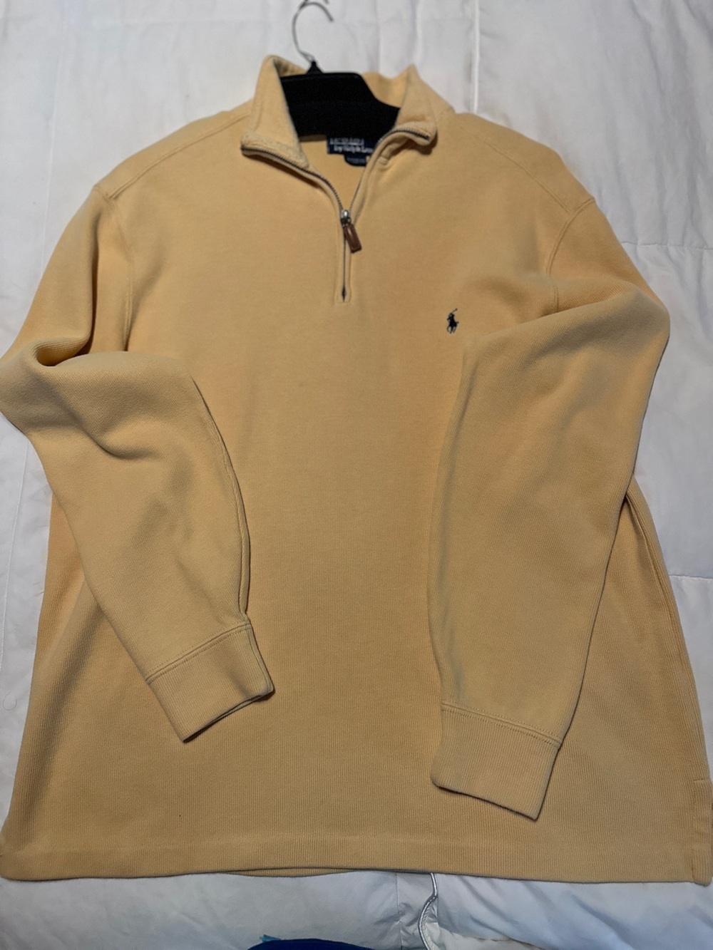 Ralph Lauren Men's Half-Zip Sweater - Light yellow gold